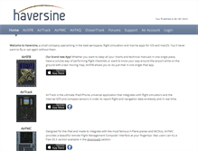 Tablet Screenshot of haversine.com